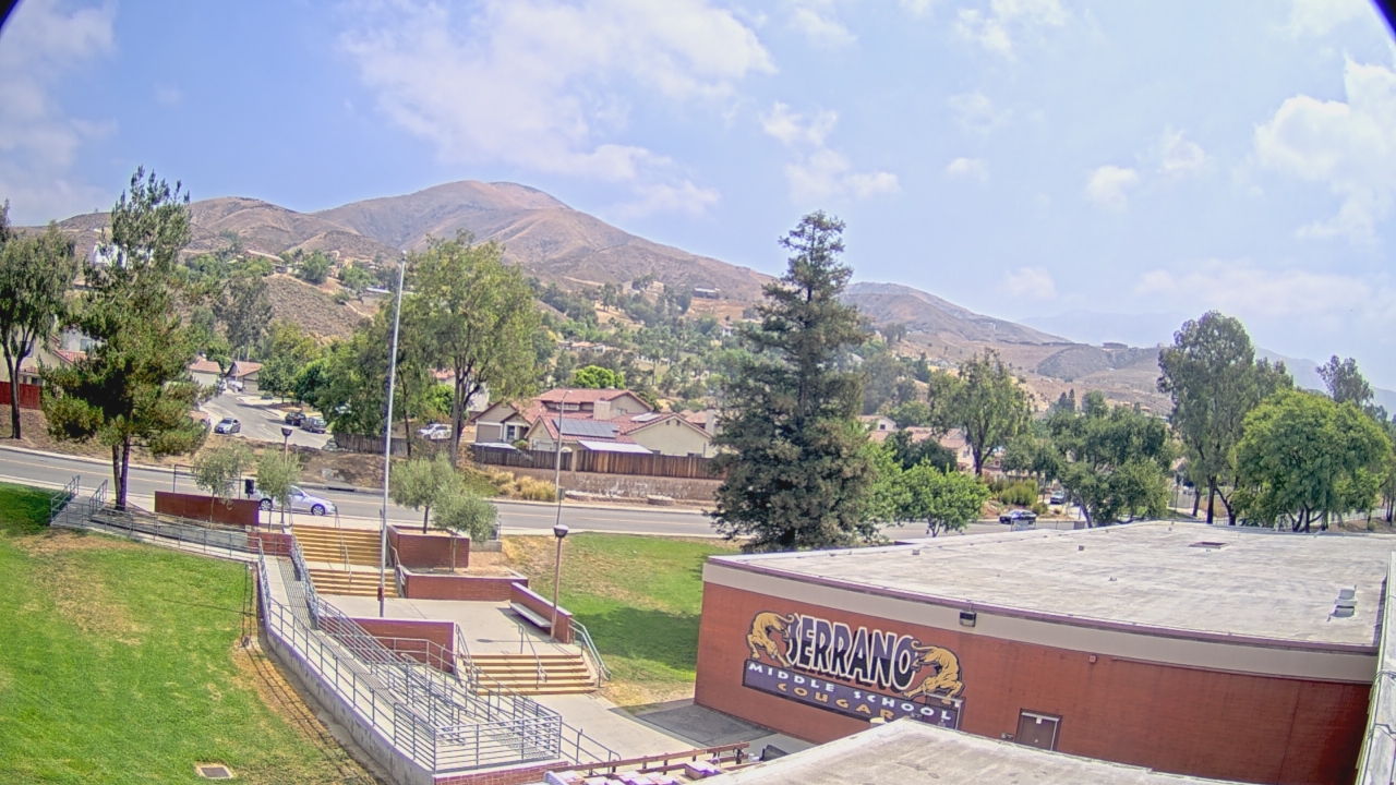 Thumbnail for current weather camera view from Serrano MS in San Bernardino, California