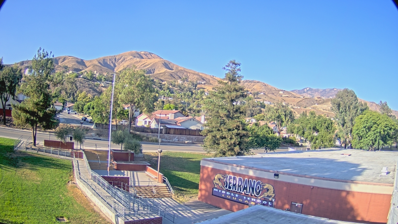 Thumbnail for current weather camera view from Serrano MS in San Bernardino, California
