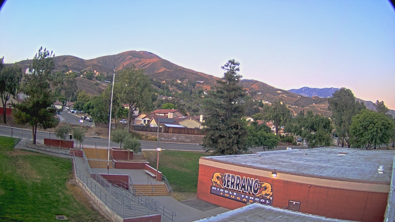 Thumbnail for current weather camera view from Serrano MS in San Bernardino, California