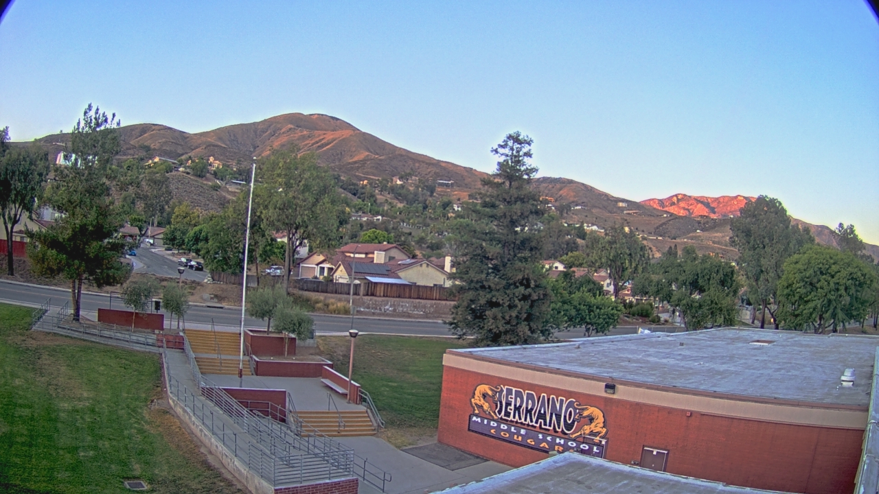 Thumbnail for current weather camera view from Serrano MS in San Bernardino, California