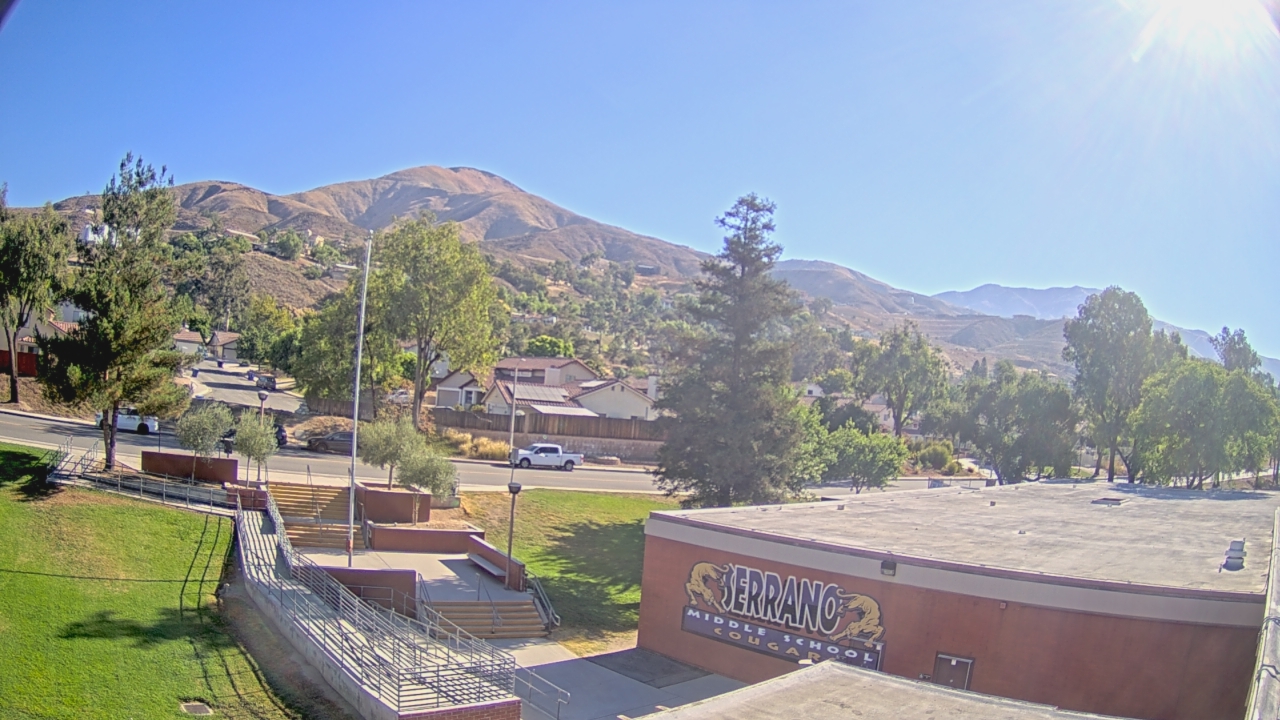 Thumbnail for current weather camera view from Serrano MS in San Bernardino, California