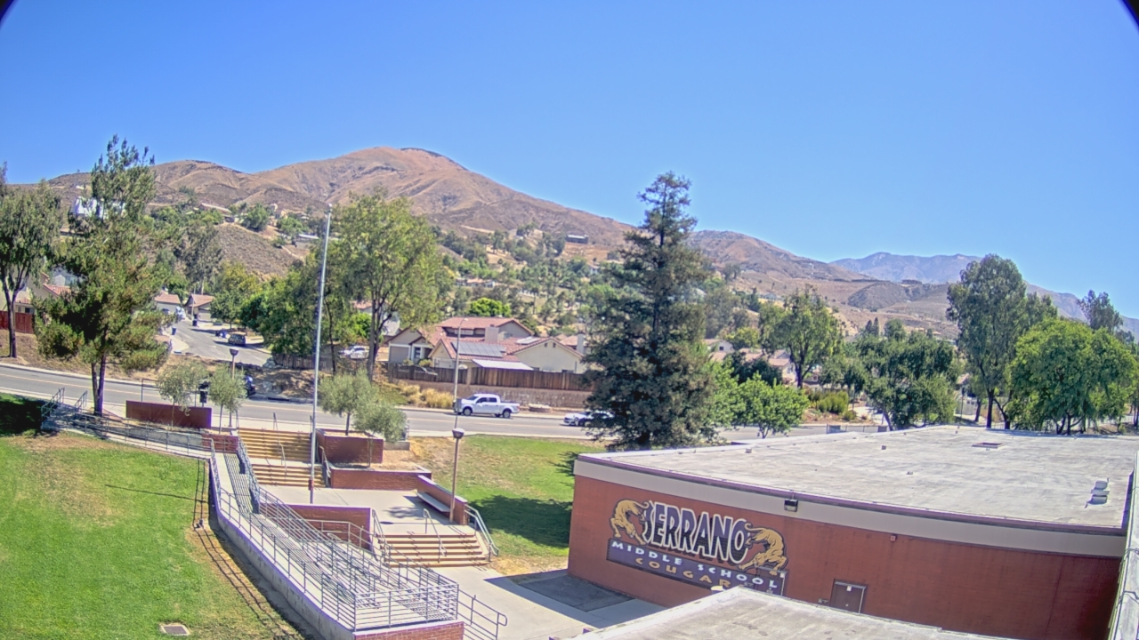 Thumbnail for current weather camera view from Serrano MS in San Bernardino, California