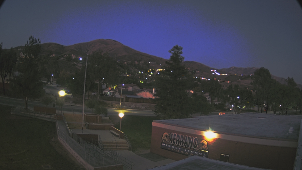 Thumbnail for current weather camera view from Serrano MS in San Bernardino, California