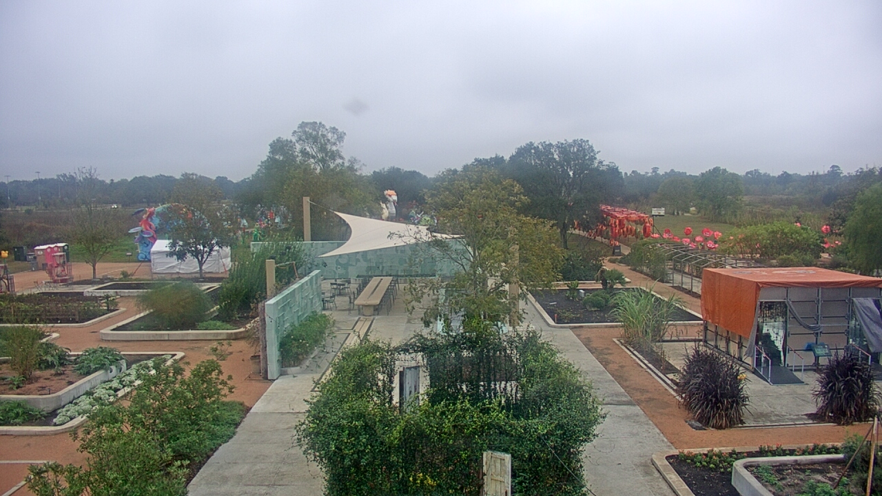 Thumbnail for current weather camera view from Houston Botanic Garden in Houston, Texas