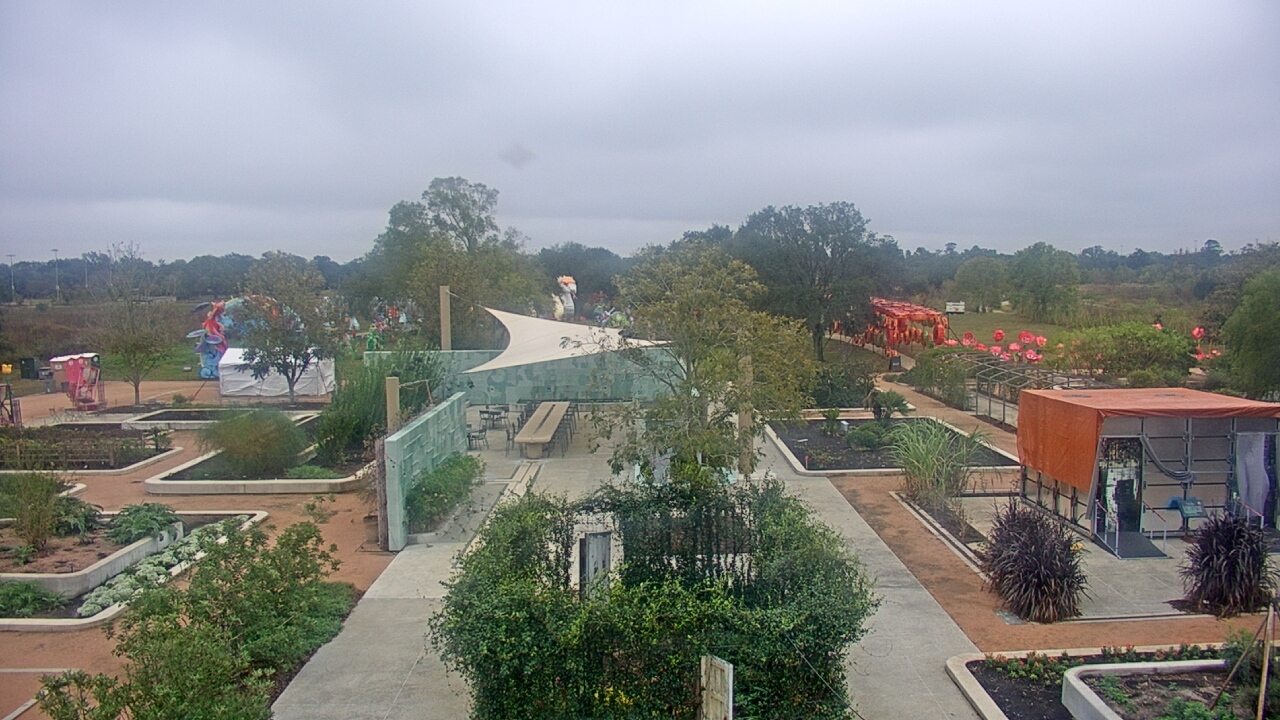 Thumbnail for current weather camera view from Houston Botanic Garden in Houston, Texas