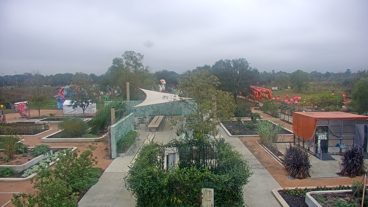 Thumbnail for current weather camera view from Houston Botanic Garden in Houston, Texas