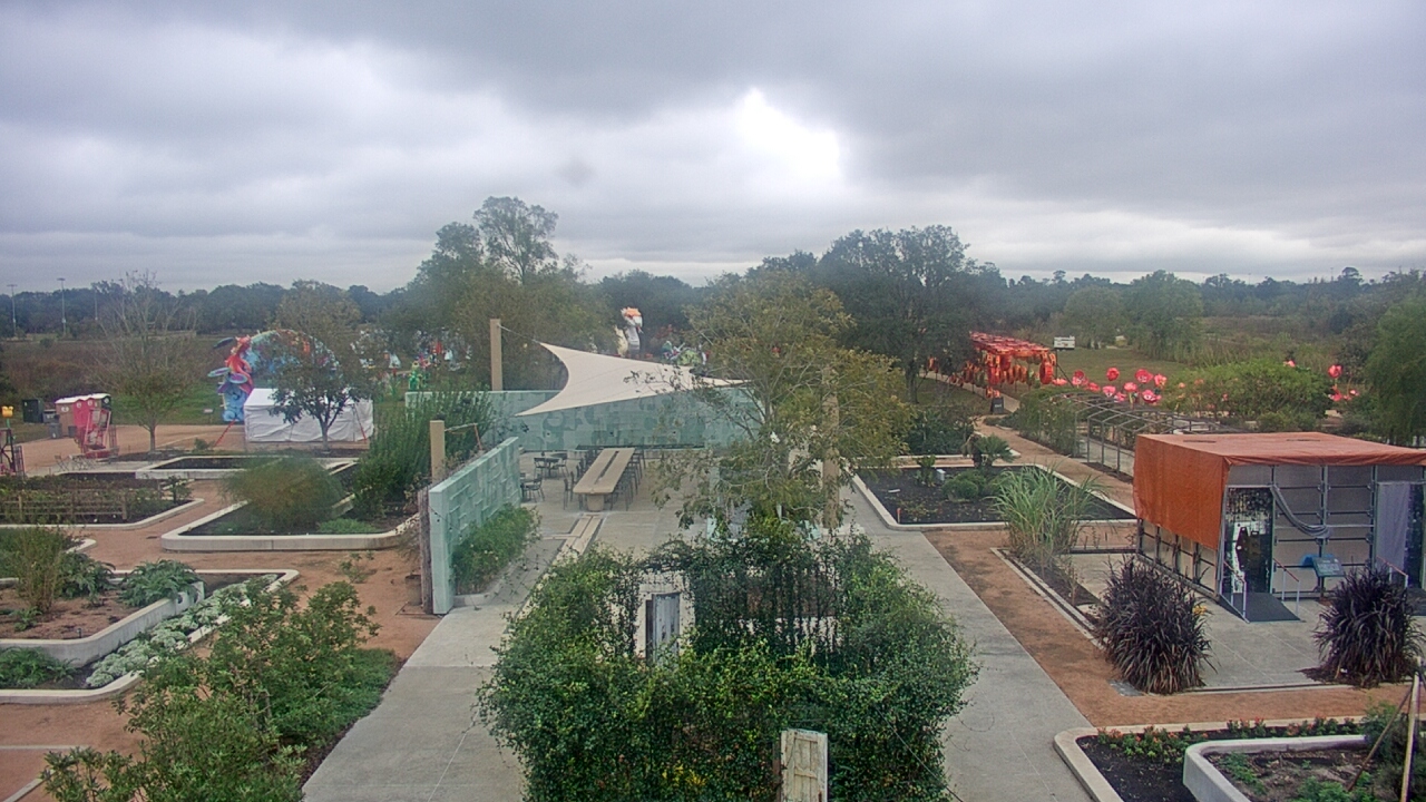 Thumbnail for current weather camera view from Houston Botanic Garden in Houston, Texas