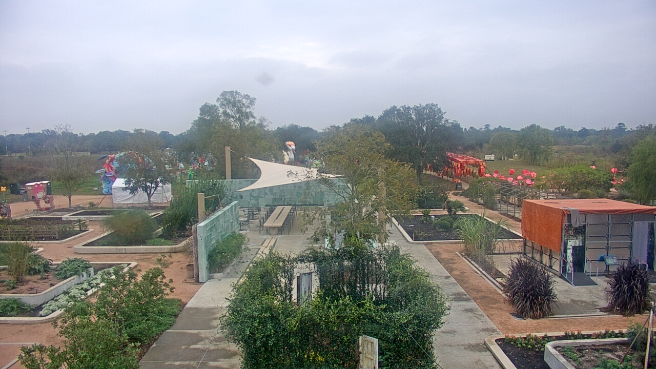 Thumbnail for current weather camera view from Houston Botanic Garden in Houston, Texas