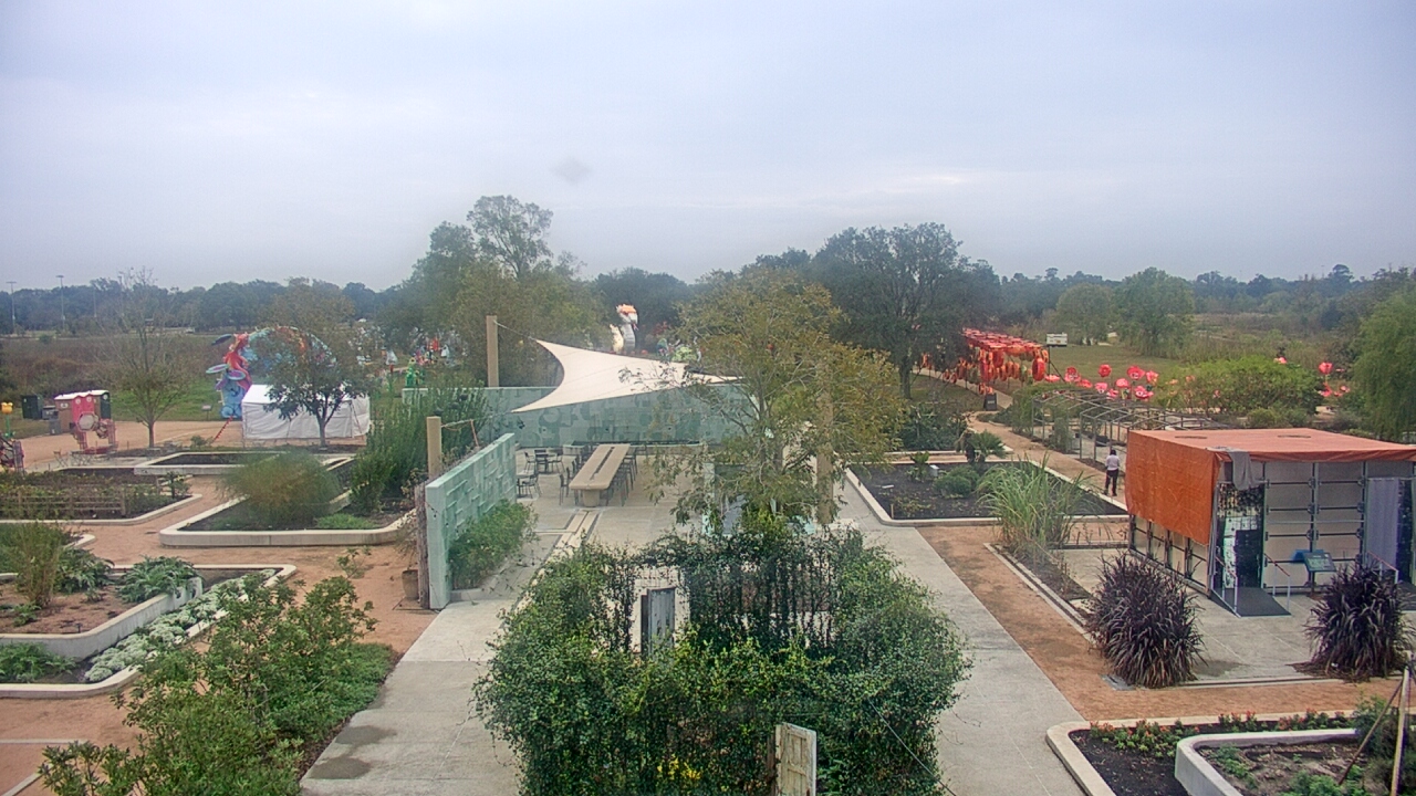 Thumbnail for current weather camera view from Houston Botanic Garden in Houston, Texas