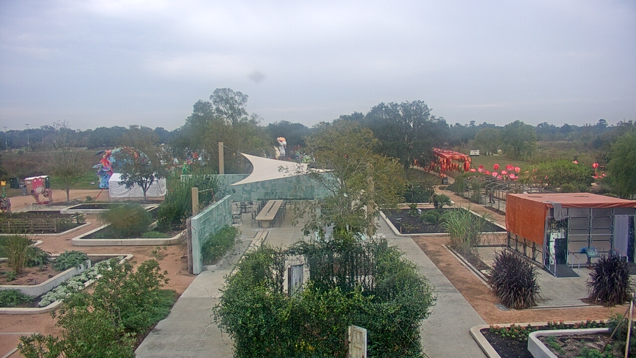 Thumbnail for current weather camera view from Houston Botanic Garden in Houston, Texas