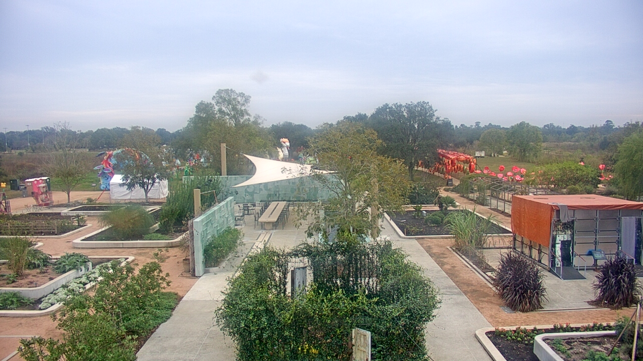 Thumbnail for current weather camera view from Houston Botanic Garden in Houston, Texas