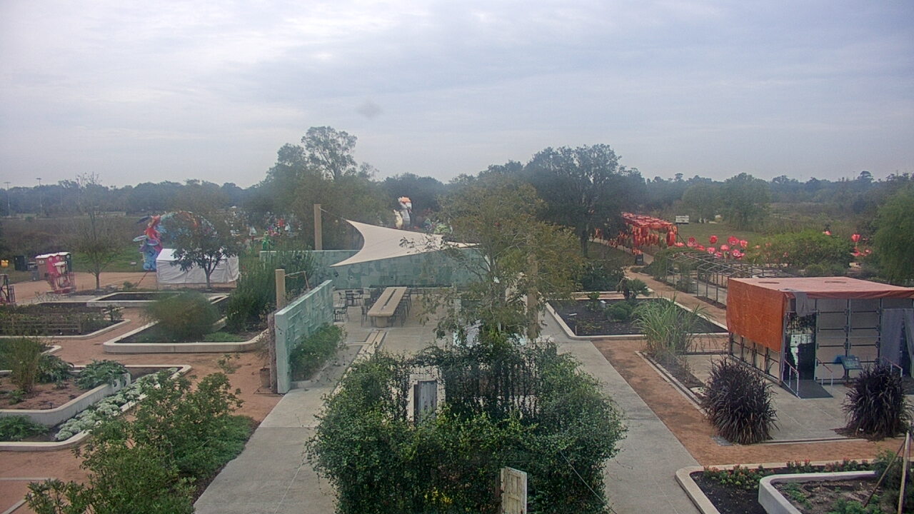 Thumbnail for current weather camera view from Houston Botanic Garden in Houston, Texas