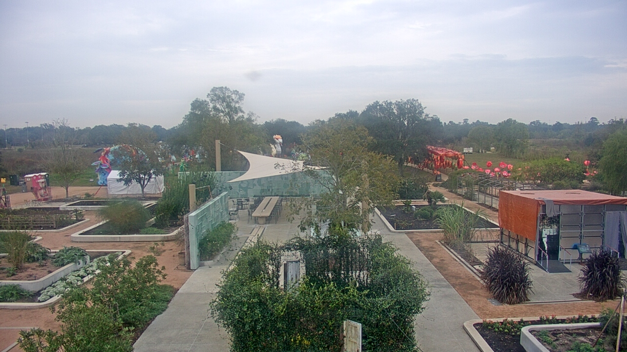 Thumbnail for current weather camera view from Houston Botanic Garden in Houston, Texas