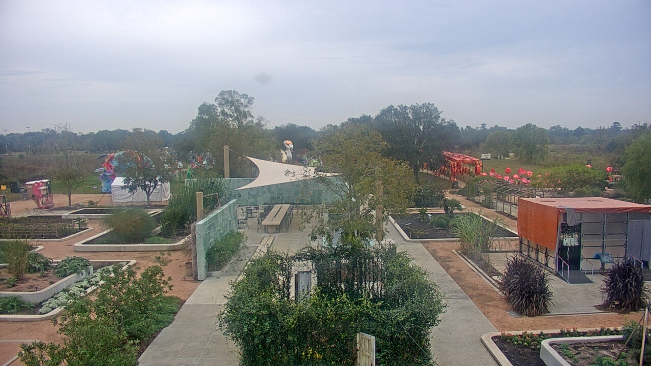 Thumbnail for current weather camera view from Houston Botanic Garden in Houston, Texas