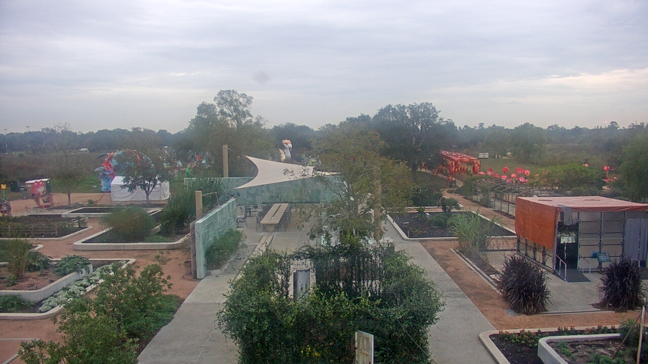 Thumbnail for current weather camera view from Houston Botanic Garden in Houston, Texas