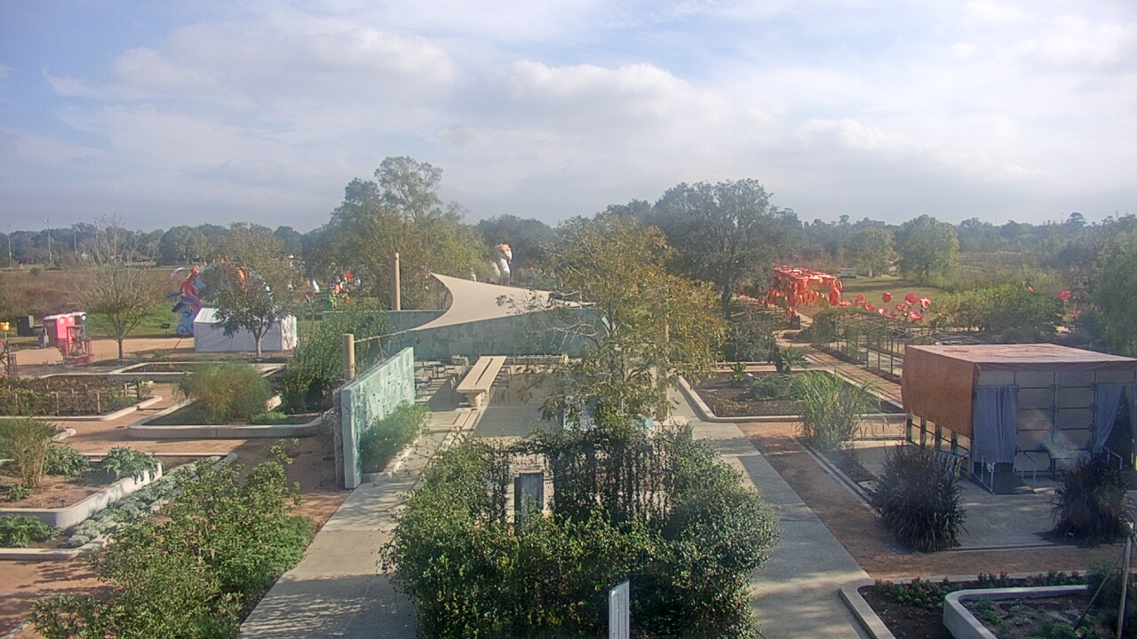 Thumbnail for current weather camera view from Houston Botanic Garden in Houston, Texas