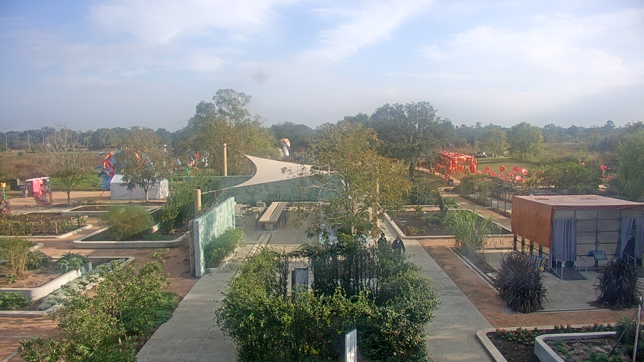 Thumbnail for current weather camera view from Houston Botanic Garden in Houston, Texas