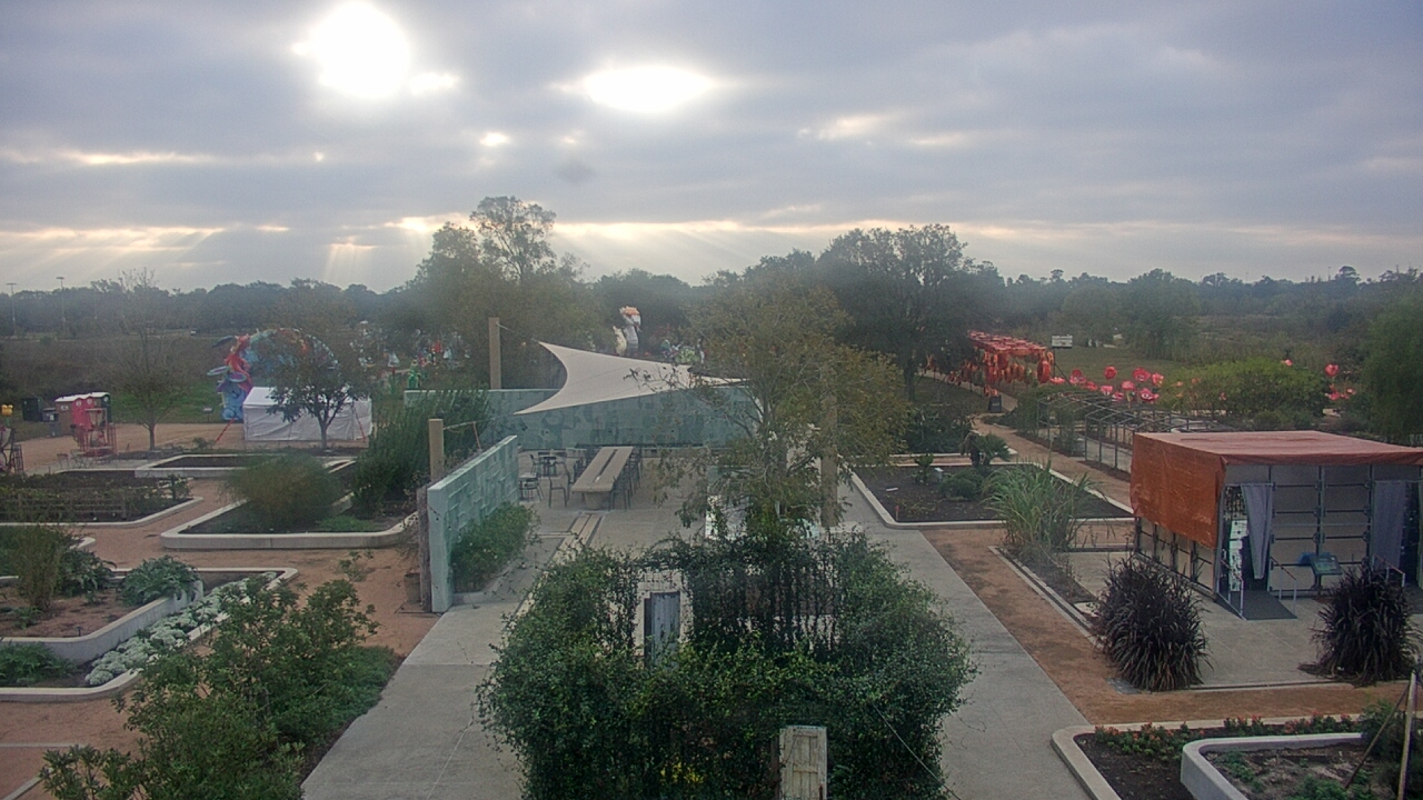 Thumbnail for current weather camera view from Houston Botanic Garden in Houston, Texas