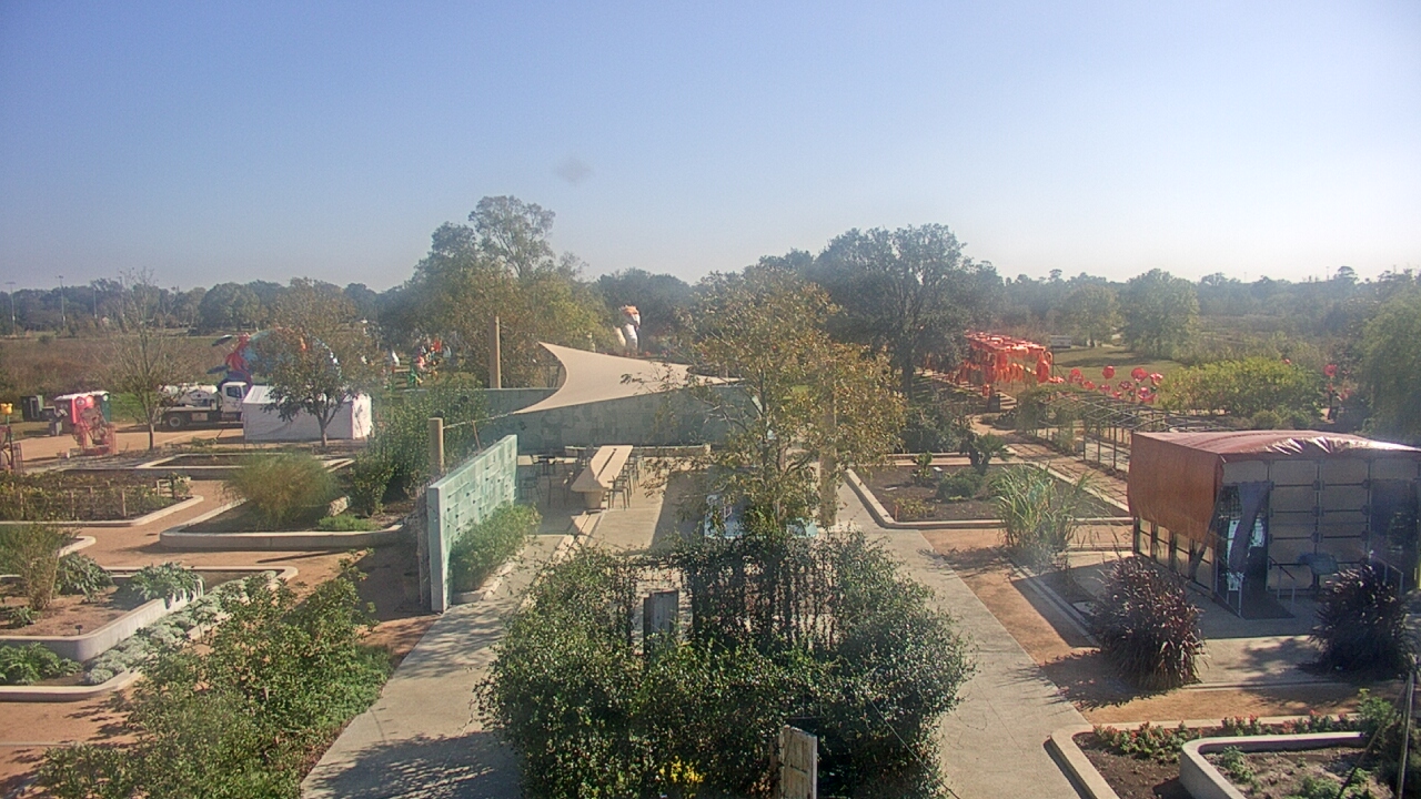 Thumbnail for current weather camera view from Houston Botanic Garden in Houston, Texas