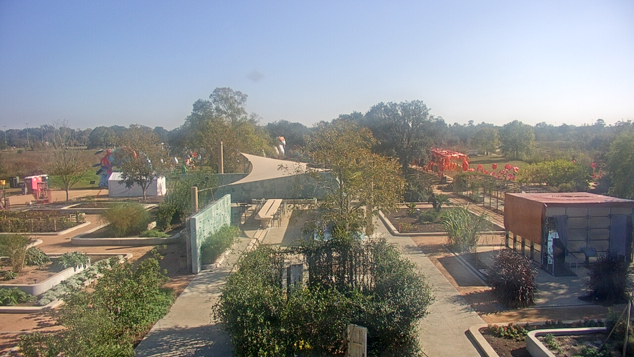 Thumbnail for current weather camera view from Houston Botanic Garden in Houston, Texas