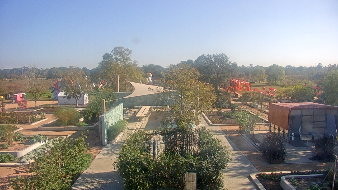 Thumbnail for current weather camera view from Houston Botanic Garden in Houston, Texas
