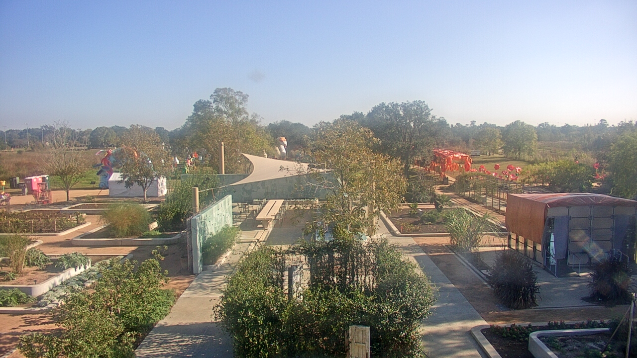 Thumbnail for current weather camera view from Houston Botanic Garden in Houston, Texas
