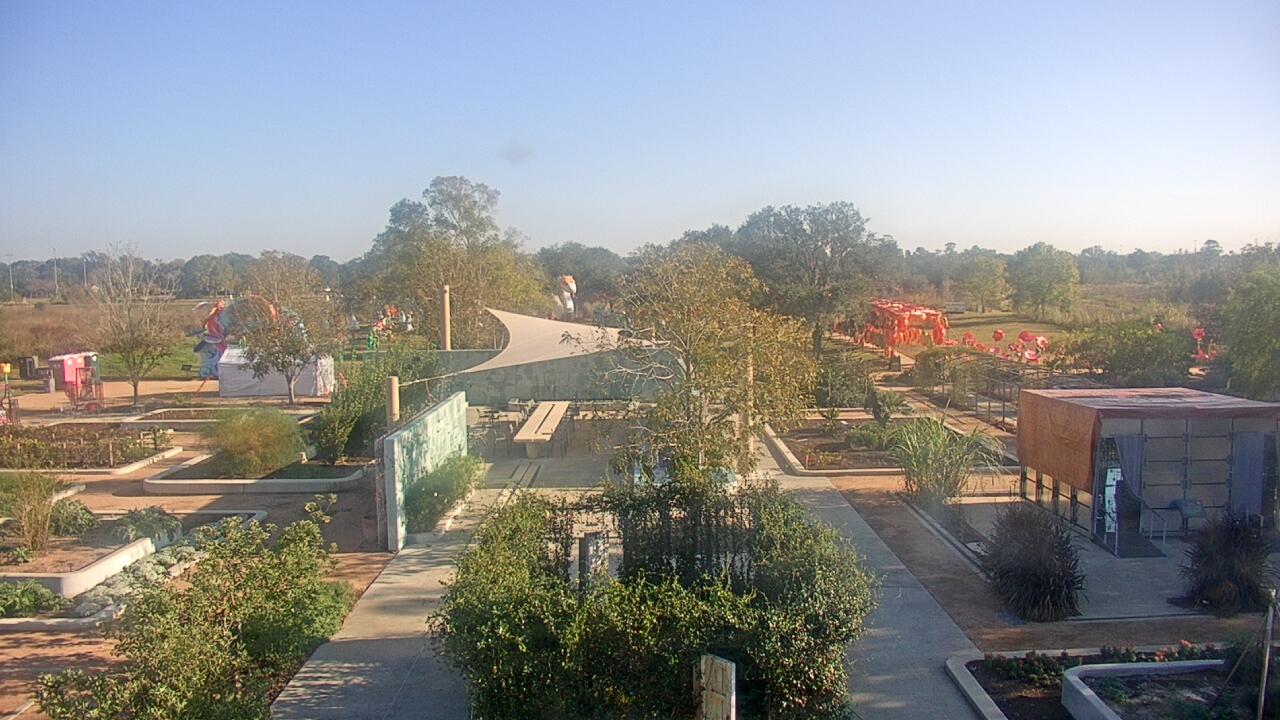Thumbnail for current weather camera view from Houston Botanic Garden in Houston, Texas