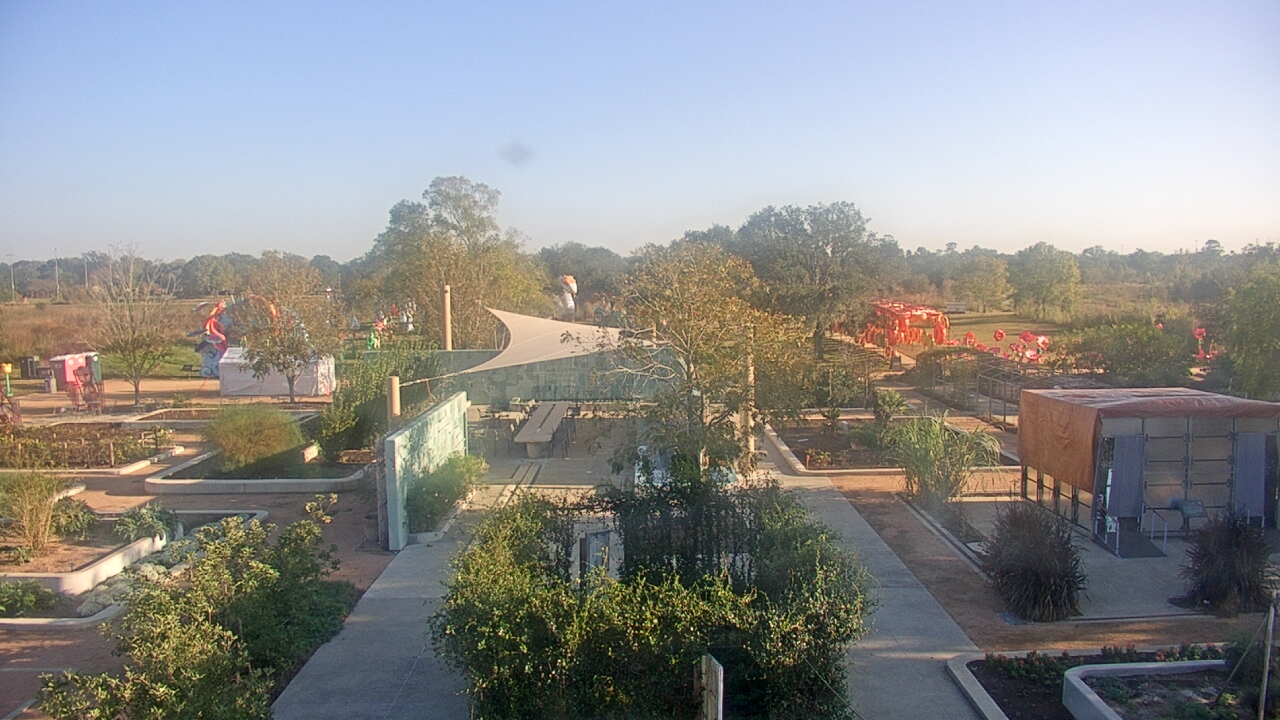 Thumbnail for current weather camera view from Houston Botanic Garden in Houston, Texas
