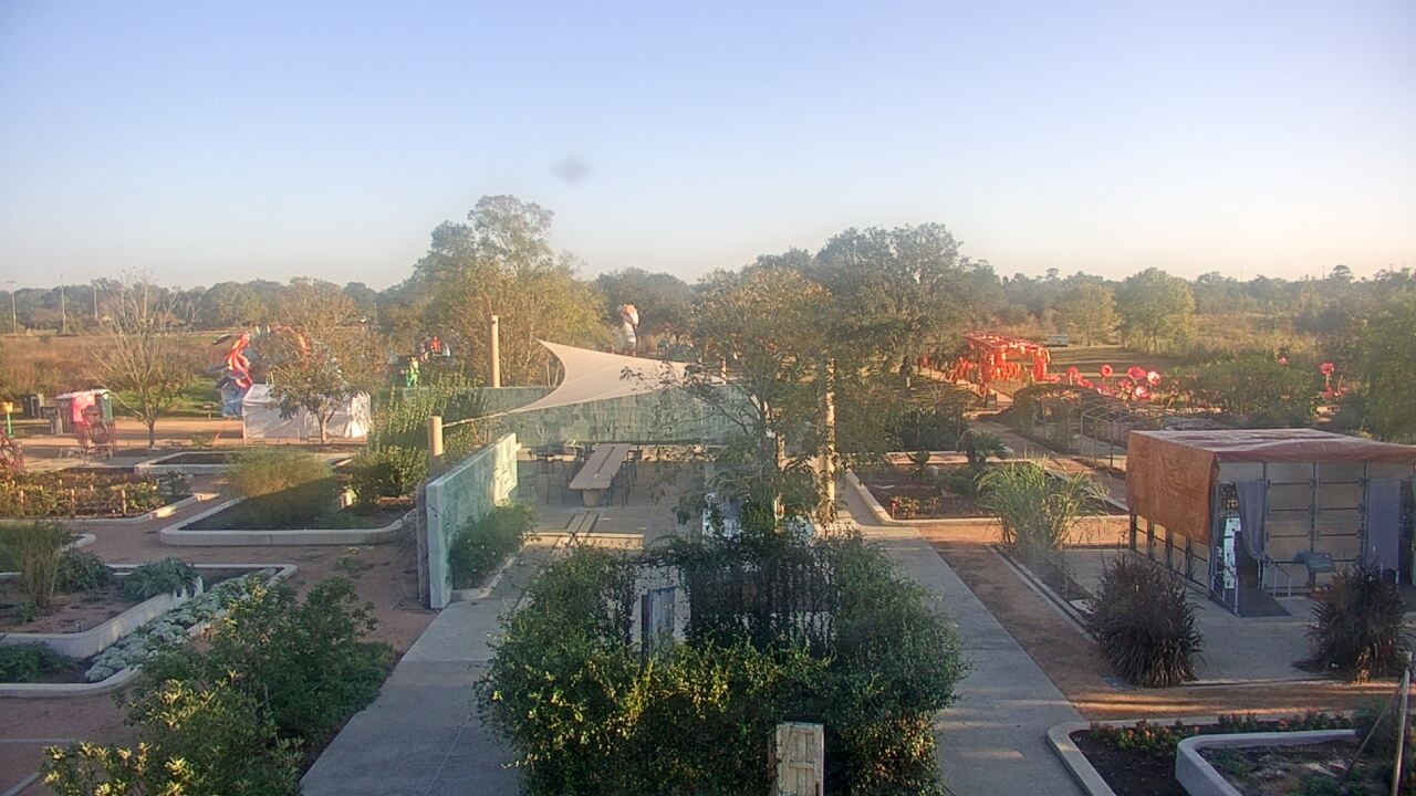 Thumbnail for current weather camera view from Houston Botanic Garden in Houston, Texas