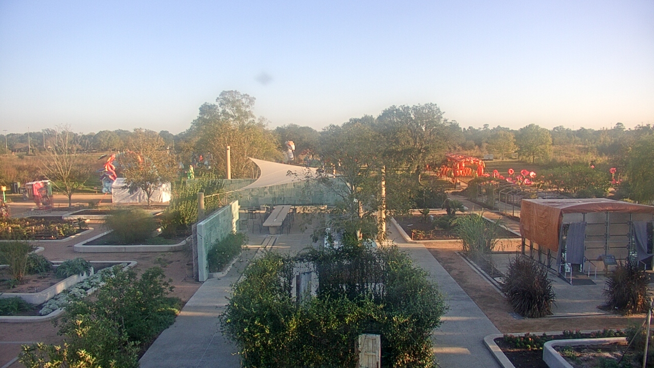 Thumbnail for current weather camera view from Houston Botanic Garden in Houston, Texas
