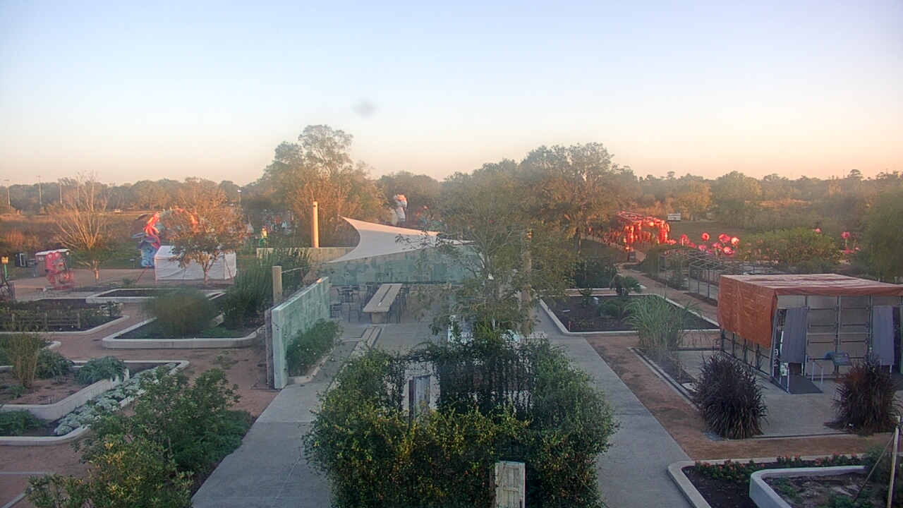 Thumbnail for current weather camera view from Houston Botanic Garden in Houston, Texas