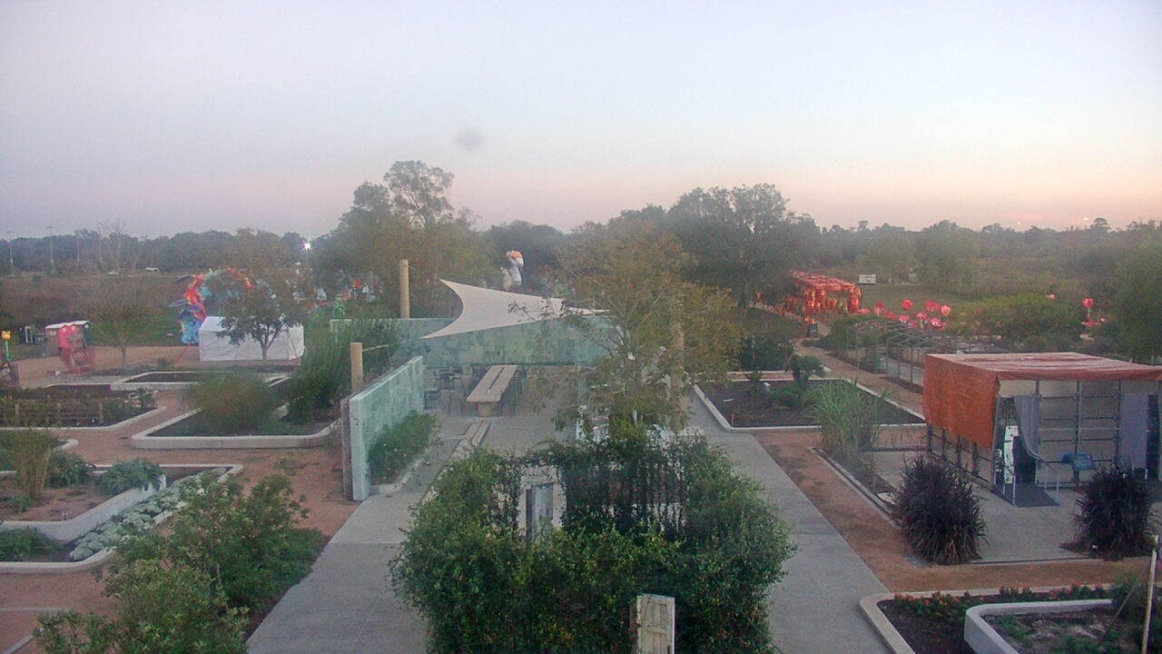 Thumbnail for current weather camera view from Houston Botanic Garden in Houston, Texas