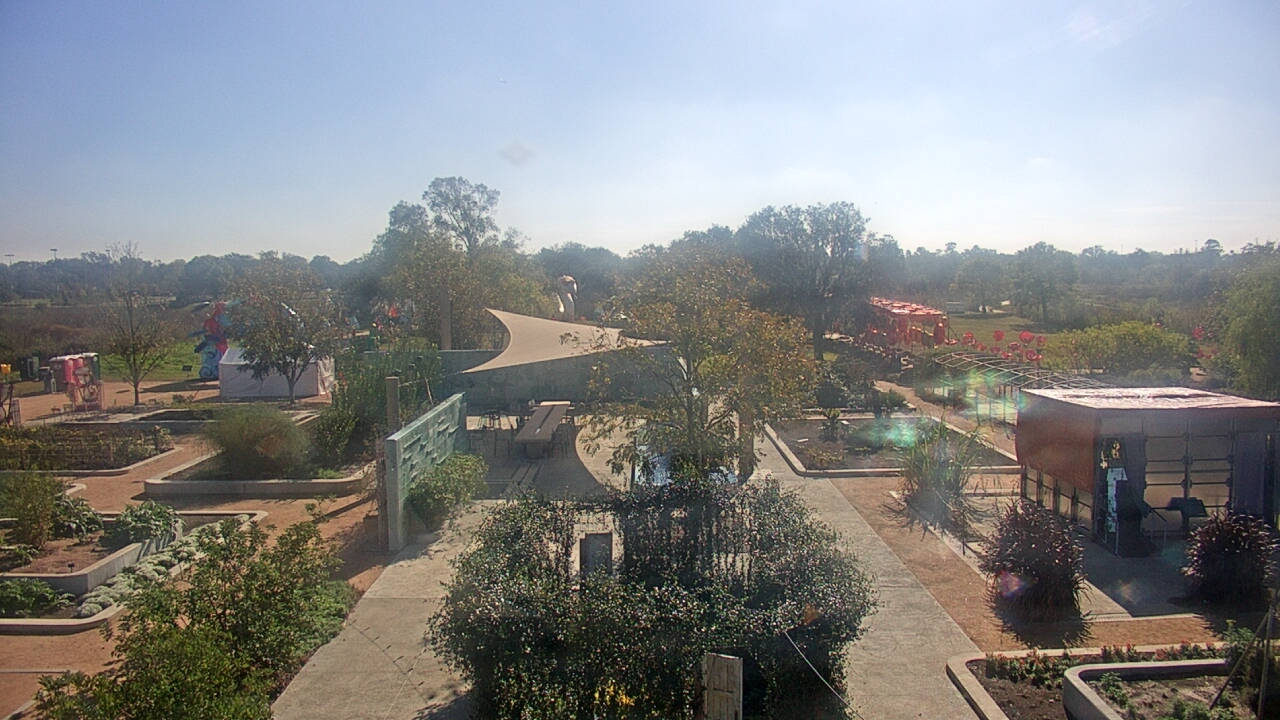 Thumbnail for current weather camera view from Houston Botanic Garden in Houston, Texas