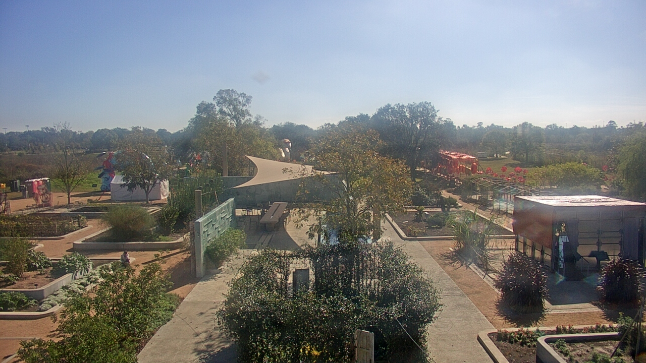 Thumbnail for current weather camera view from Houston Botanic Garden in Houston, Texas