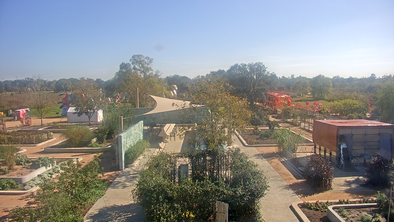 Thumbnail for current weather camera view from Houston Botanic Garden in Houston, Texas