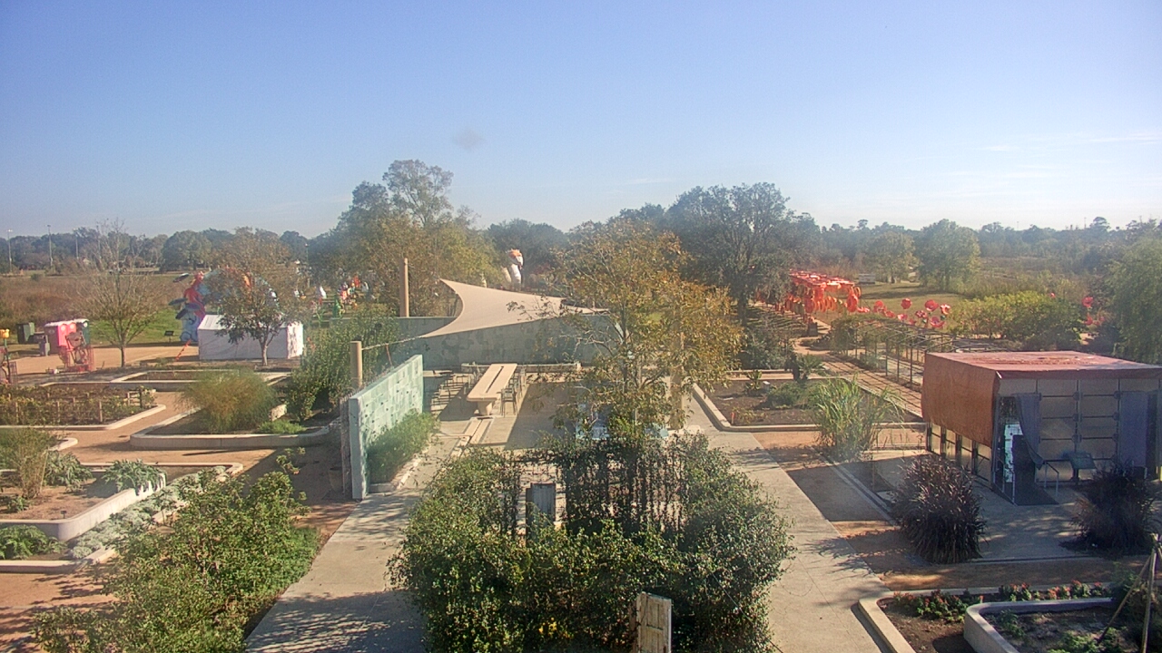 Thumbnail for current weather camera view from Houston Botanic Garden in Houston, Texas