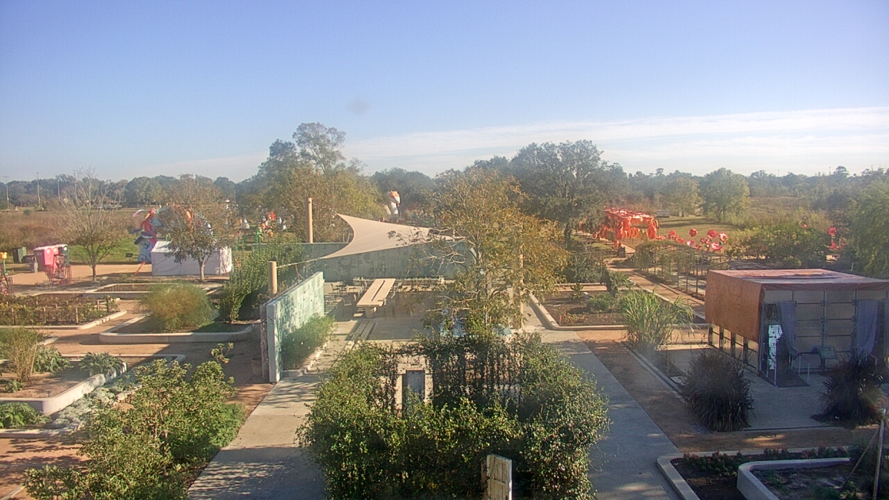 Thumbnail for current weather camera view from Houston Botanic Garden in Houston, Texas