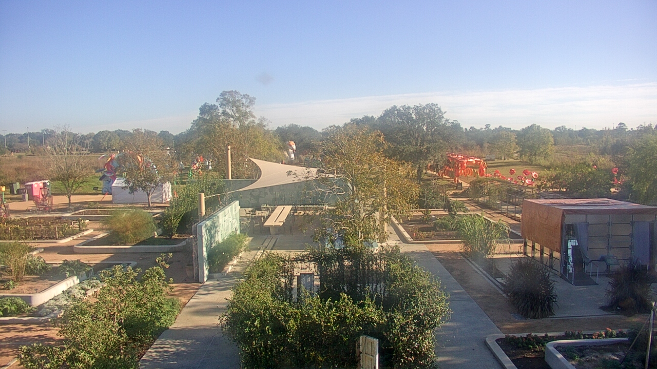 Thumbnail for current weather camera view from Houston Botanic Garden in Houston, Texas