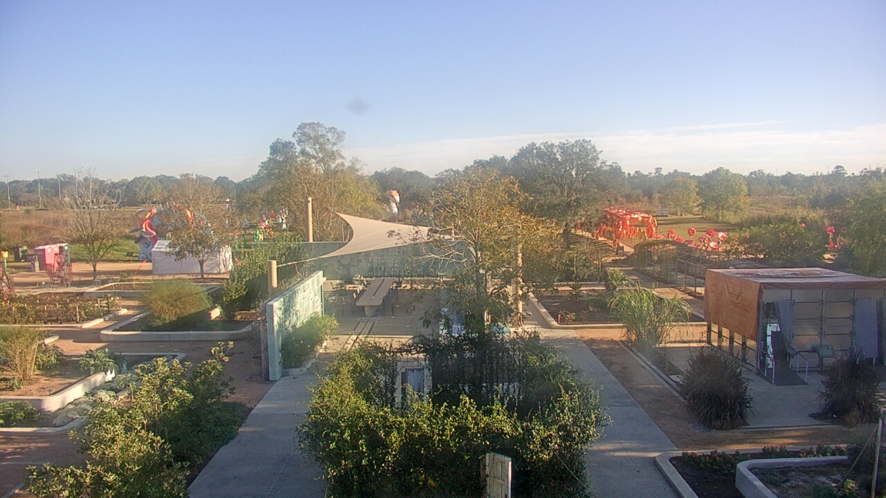 Thumbnail for current weather camera view from Houston Botanic Garden in Houston, Texas