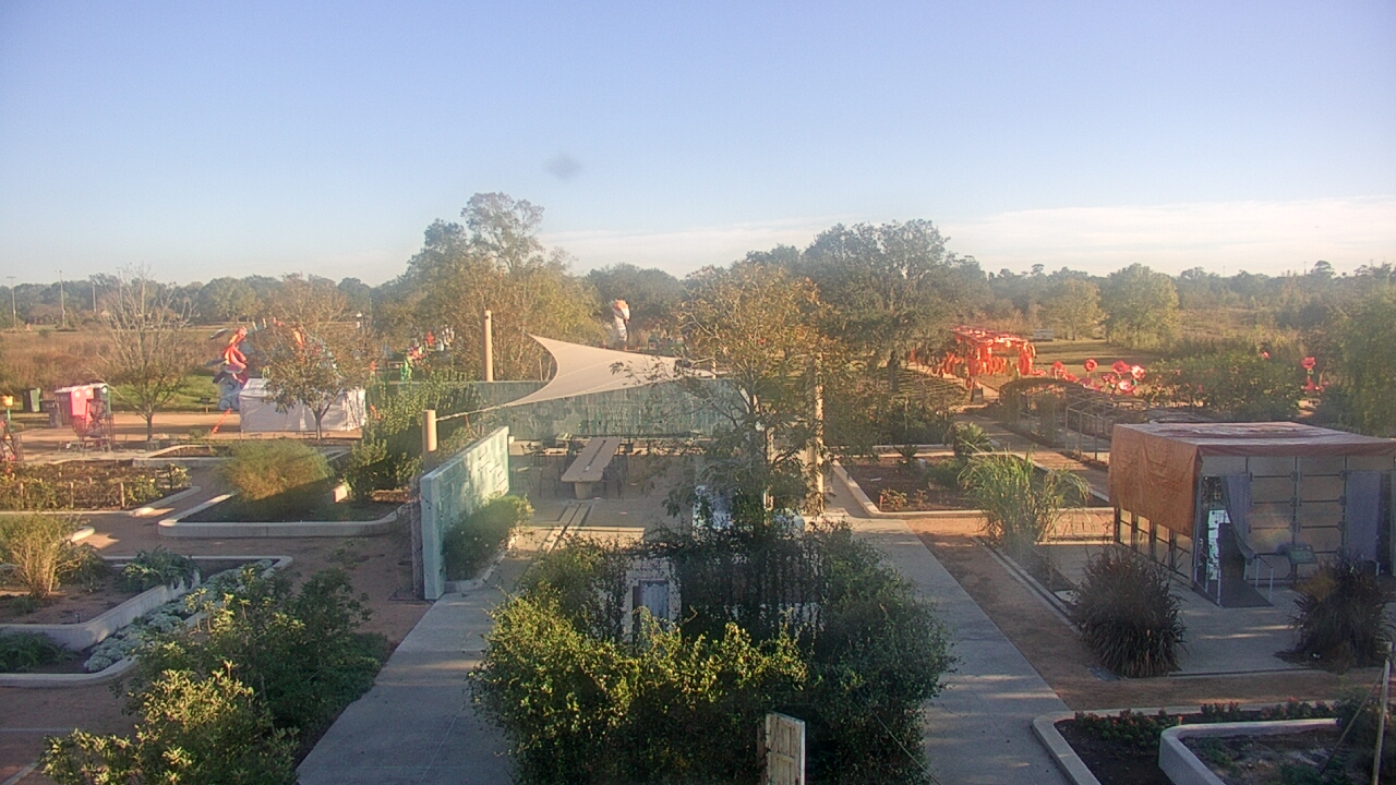 Thumbnail for current weather camera view from Houston Botanic Garden in Houston, Texas