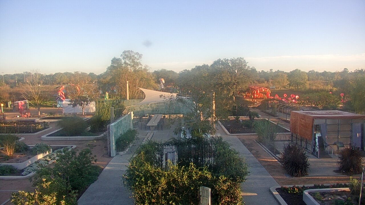 Thumbnail for current weather camera view from Houston Botanic Garden in Houston, Texas