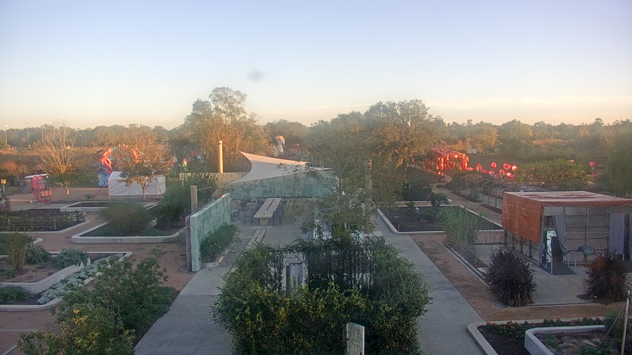Thumbnail for current weather camera view from Houston Botanic Garden in Houston, Texas