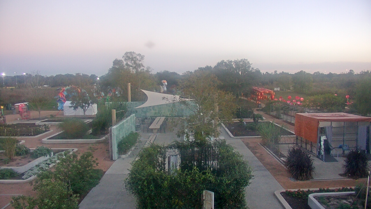Thumbnail for current weather camera view from Houston Botanic Garden in Houston, Texas