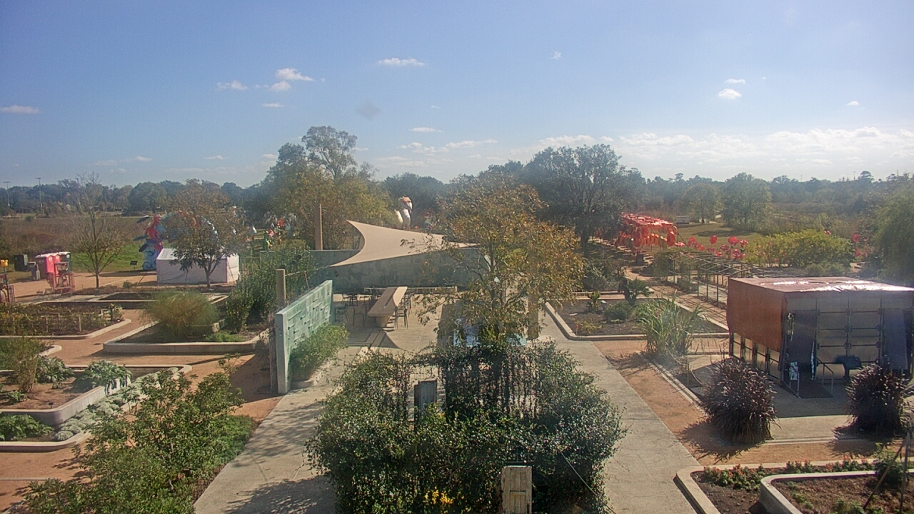 Thumbnail for current weather camera view from Houston Botanic Garden in Houston, Texas