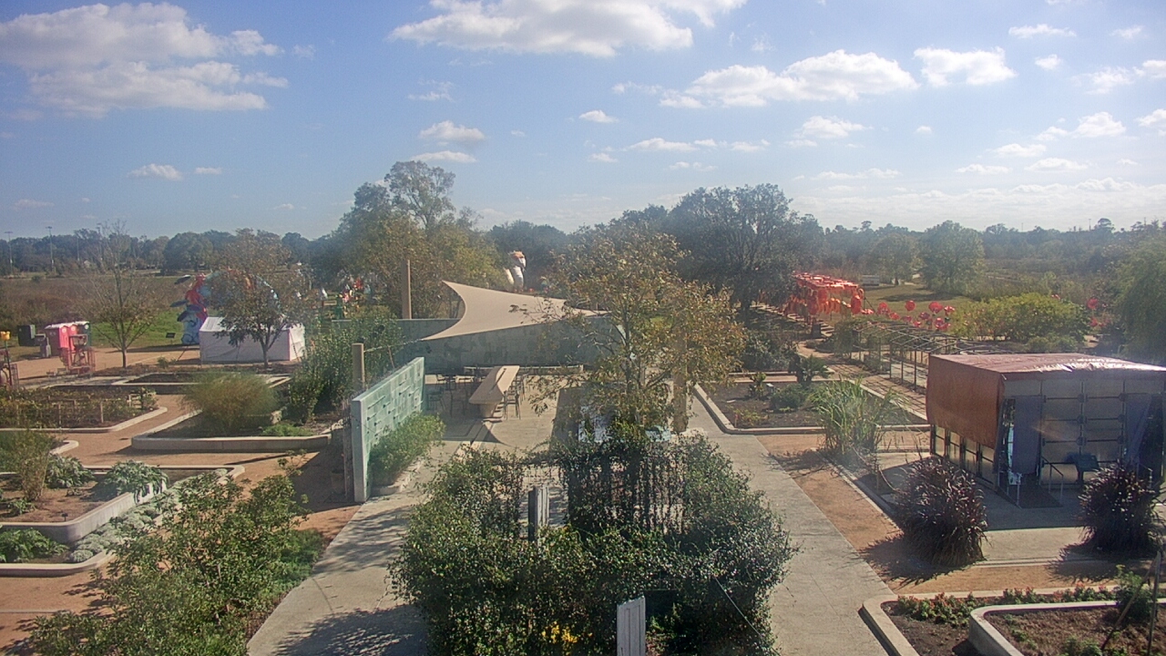 Thumbnail for current weather camera view from Houston Botanic Garden in Houston, Texas