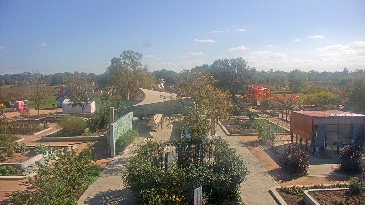 Thumbnail for current weather camera view from Houston Botanic Garden in Houston, Texas