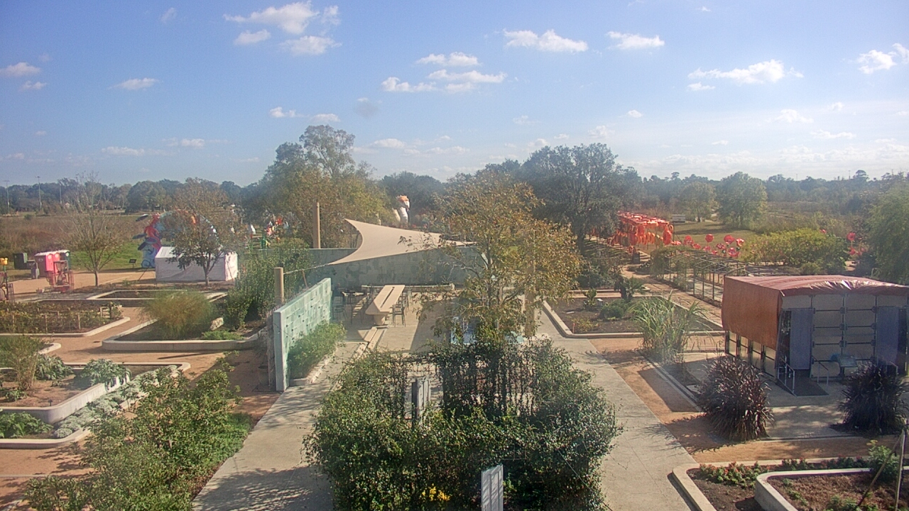 Thumbnail for current weather camera view from Houston Botanic Garden in Houston, Texas