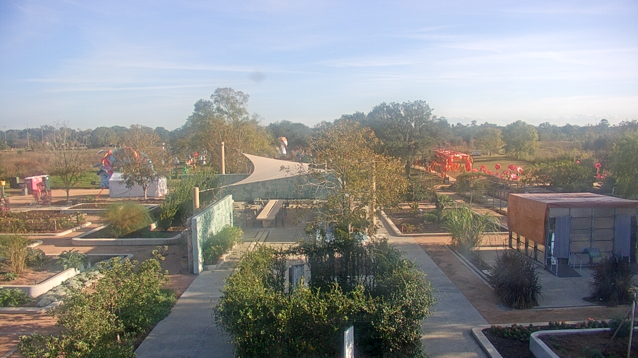 Thumbnail for current weather camera view from Houston Botanic Garden in Houston, Texas