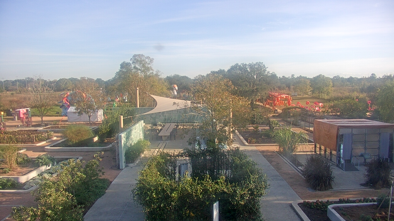 Thumbnail for current weather camera view from Houston Botanic Garden in Houston, Texas