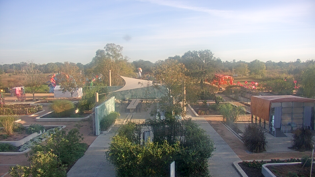 Thumbnail for current weather camera view from Houston Botanic Garden in Houston, Texas